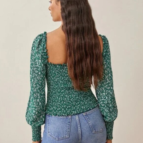 Reformation | Pinto Top (Size M) | Parsley - Picture 3 of 8